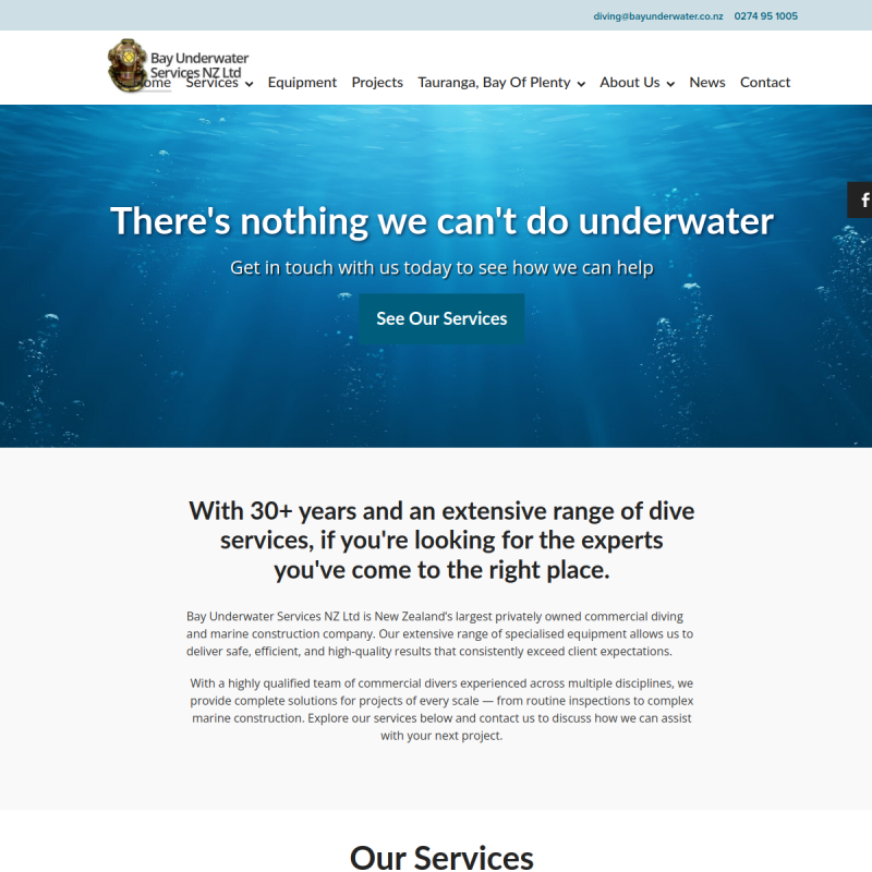 Bay Underwater Services NZ Limited