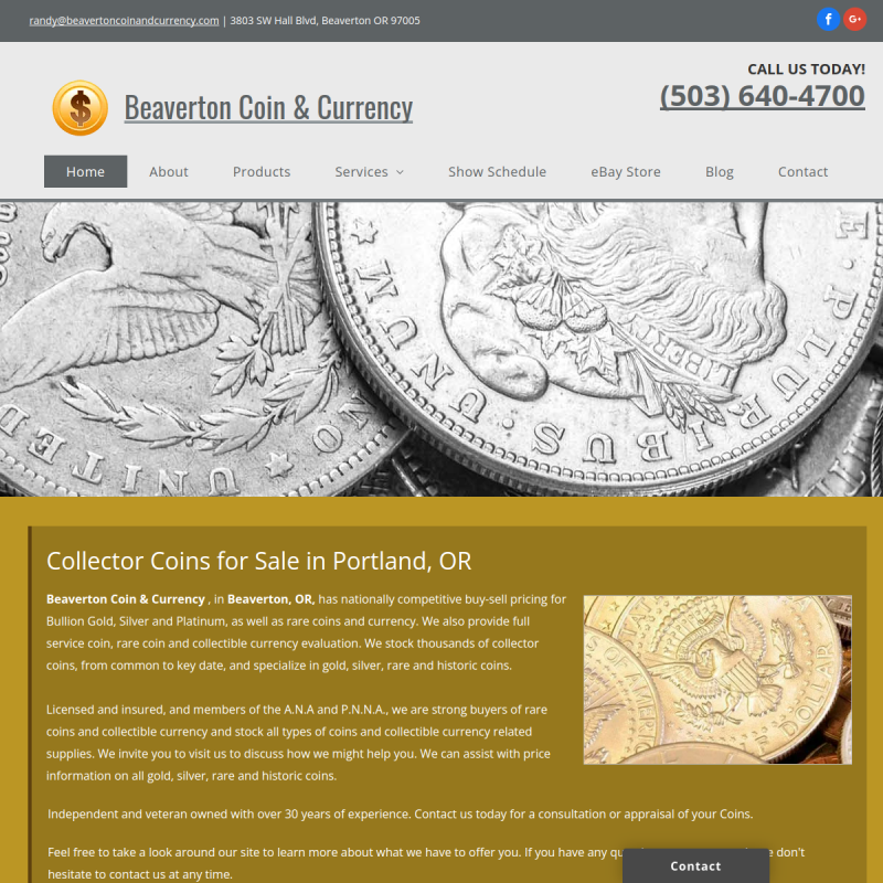 Beaverton Coin & Currency
