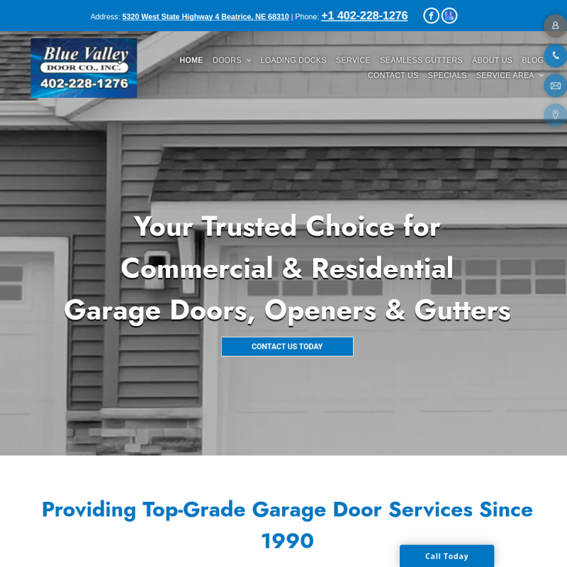 Blue Valley Door Co., Inc.