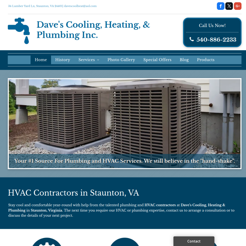 Dave's Cooling Heating & Plumbing