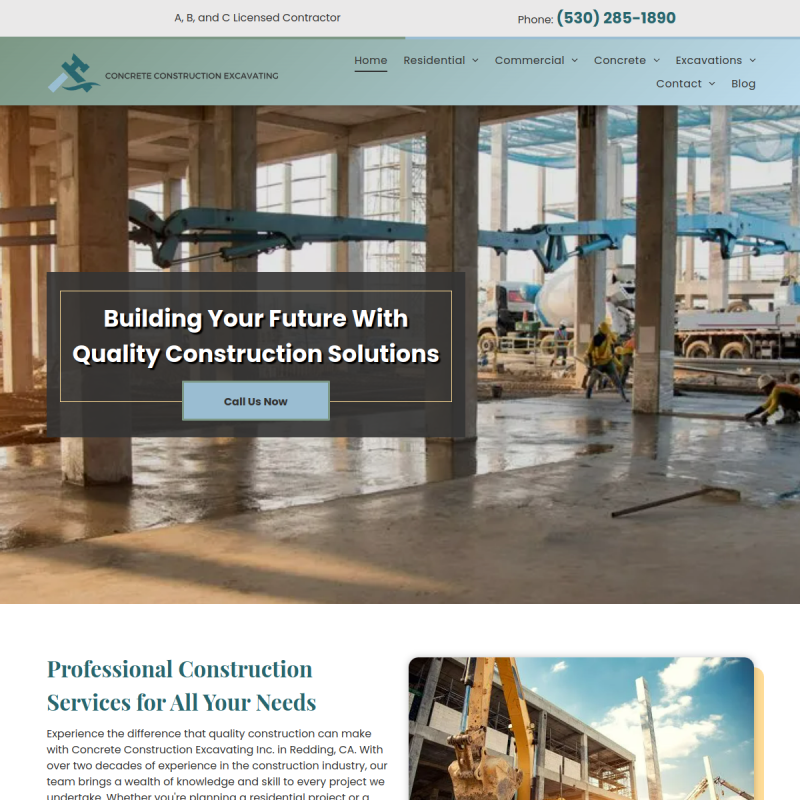 Concrete Construction Excavating
