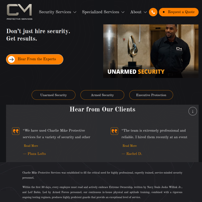 Charlie Mike Protective Services and Investigations