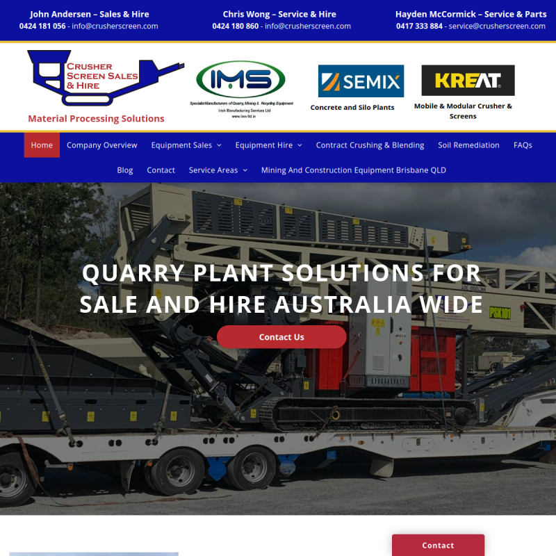 Crusher Screen Sales and Hire