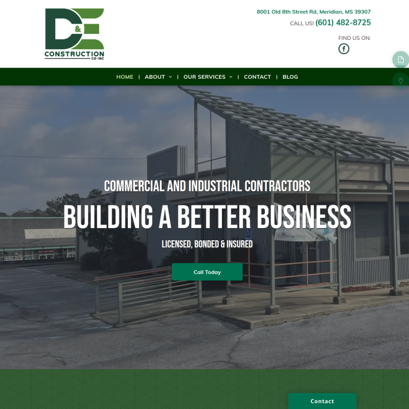 D & E Construction Co Inc