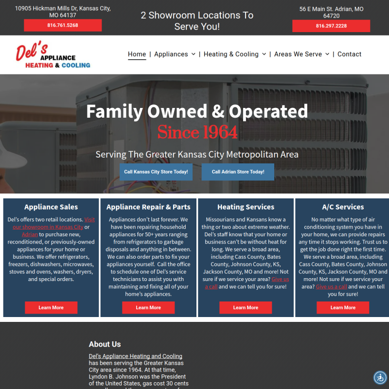Del's Appliance Heating & Cooling