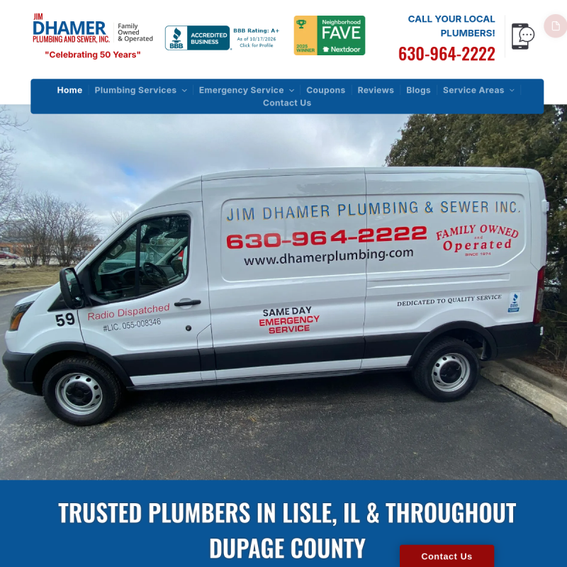 Jim Dhamer Plumbing and Sewer, Inc.