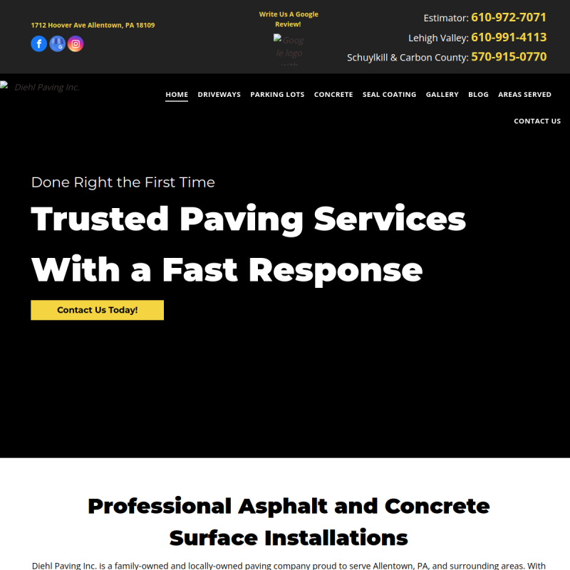 Diehl Paving Inc