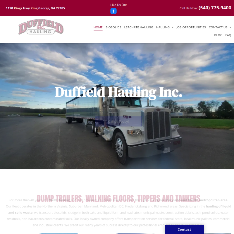 Duffield Hauling INC
