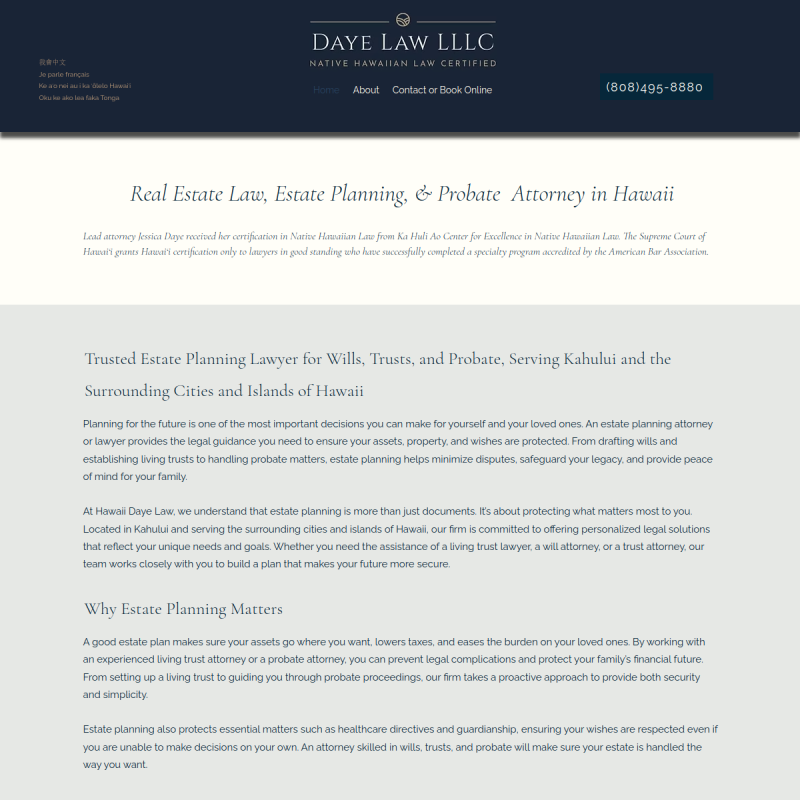 Hawaii Daye Law