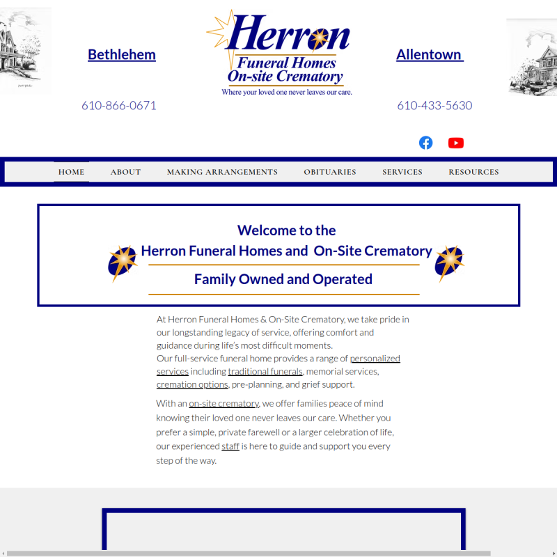 Herron Funeral Homes & On-Site Crematory