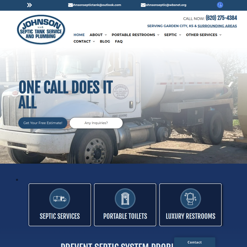 Johnson Septic Tank Service & Plumbing LLC