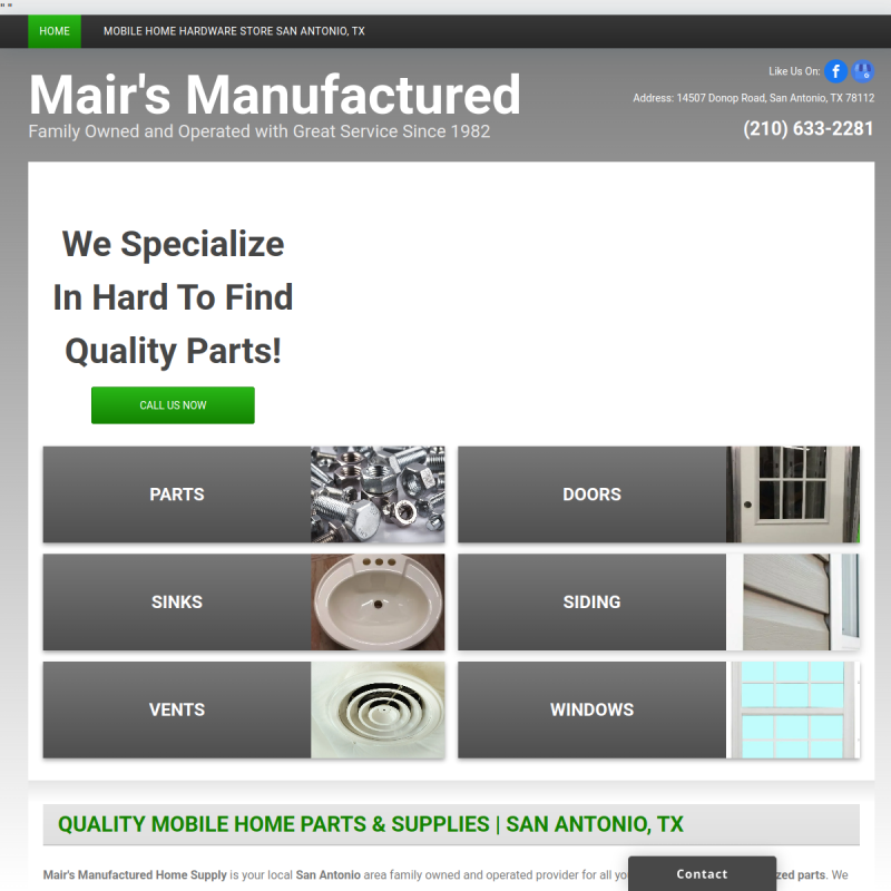 Mair's Manufactured Home Supply