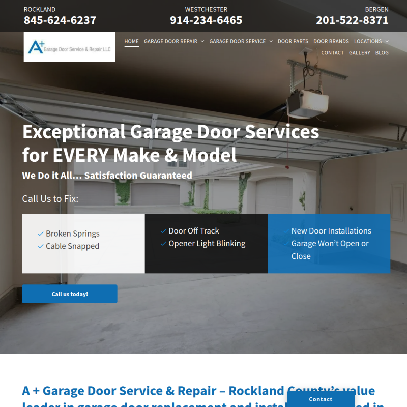A Garage Door Service & Repair