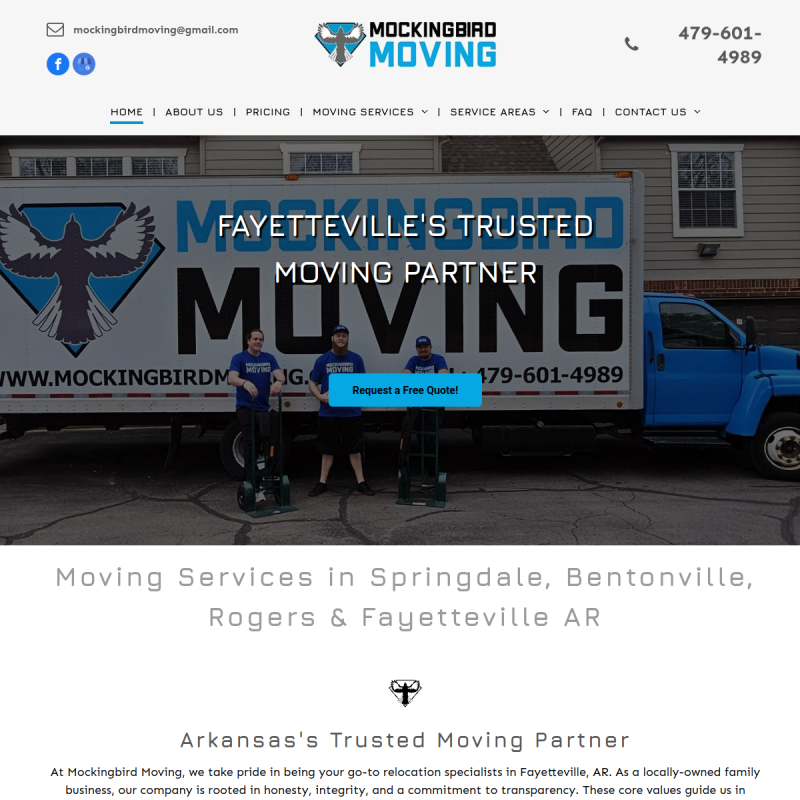 Mockingbird Moving Northwest Arkansas