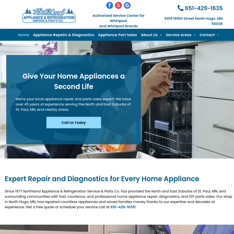 Northland Appliance & Refrigeration Svc & Parts