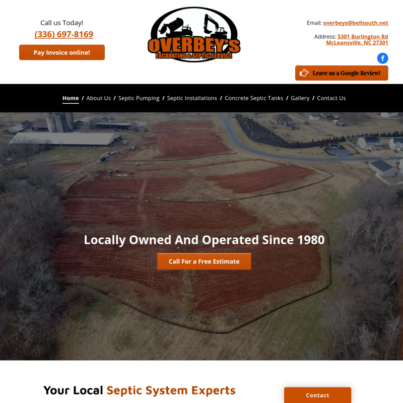 Overbey's Excavating & Septic Service