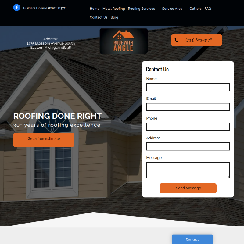 Roof with Angle