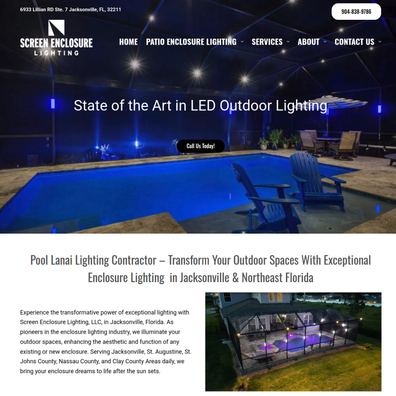 Screen Enclosure Lighting LLC