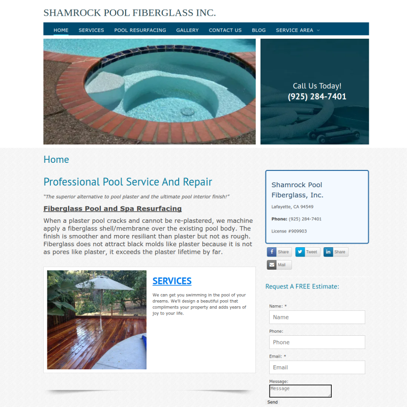 Shamrock Pool Fiberglass Inc