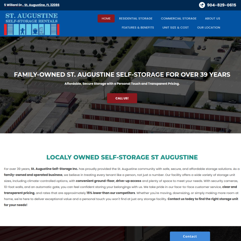 St Augustine Self Storage Inc