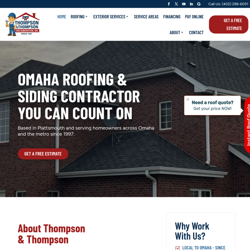 Thompson & Thompson 3rd Generation Roofing, Inc.