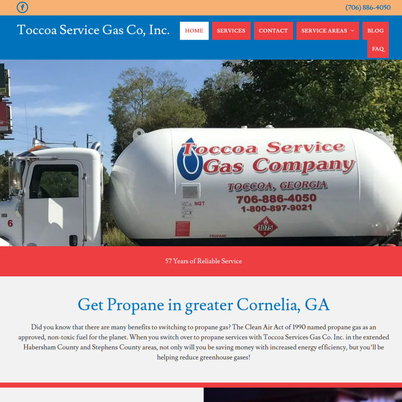 Toccoa Service Gas Co Inc
