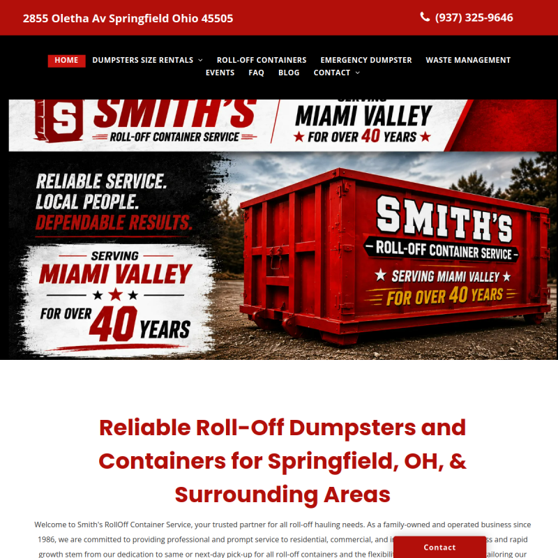 Smith's Roll Off Container Service
