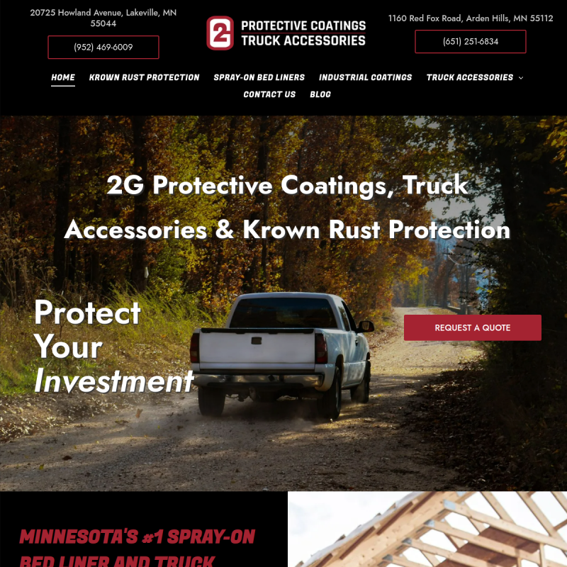 2G Protective Coatings & Truck Accessories