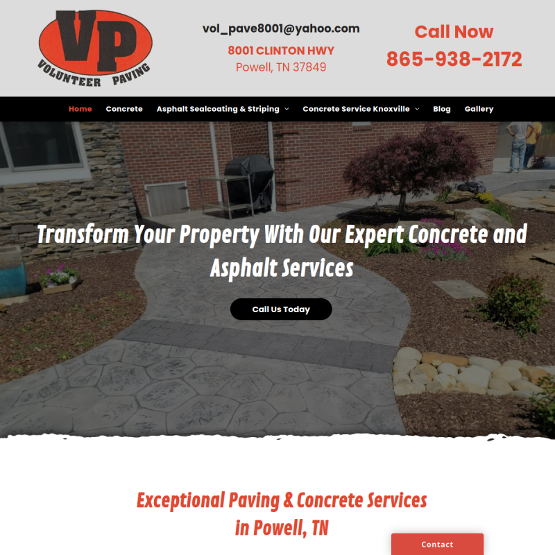 Volunteer Paving And Concrete