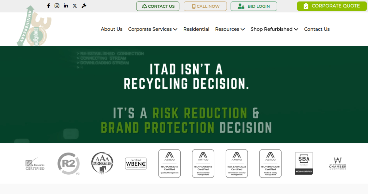 CompuCycle homepage screenshot