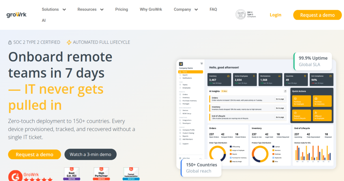 GroWrk homepage screenshot