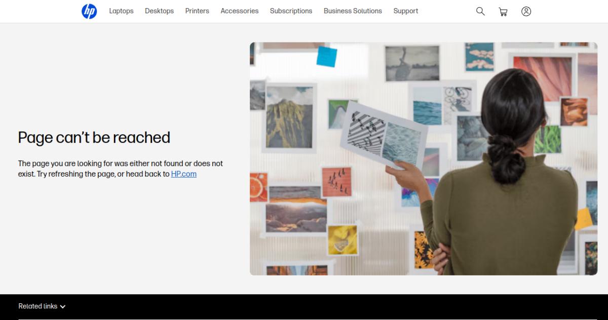 HP Workforce Solutions homepage screenshot