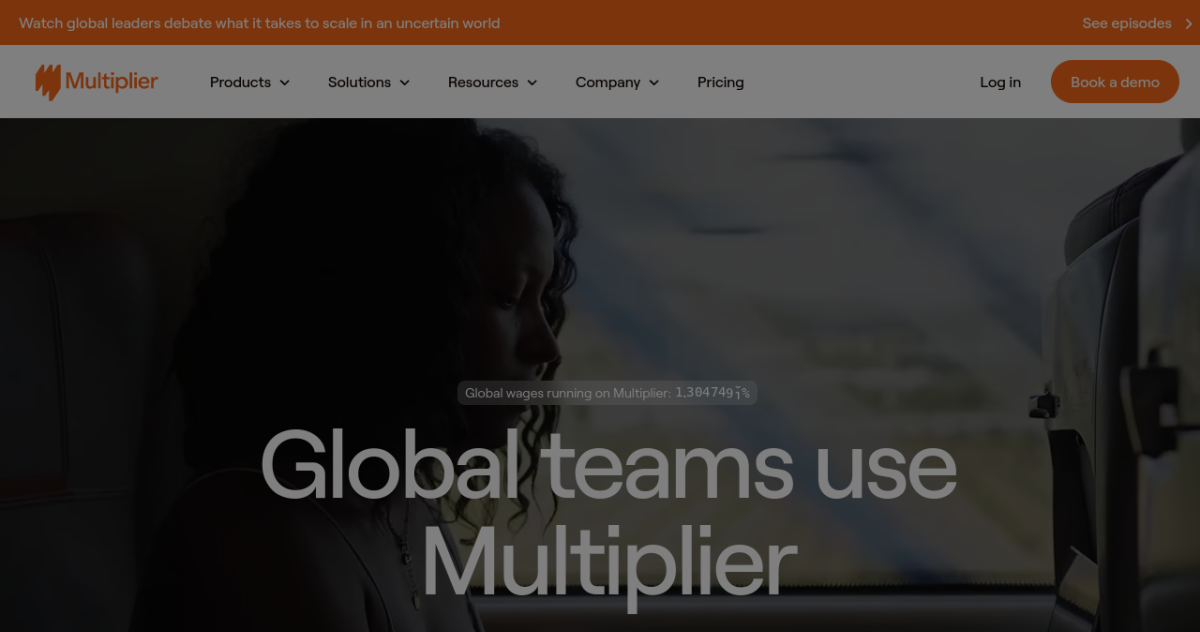 Multiplier homepage screenshot