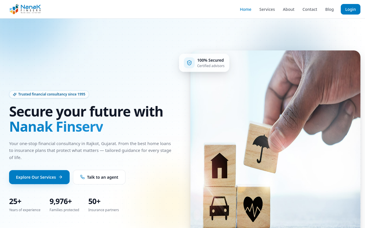 Nanak Finserv desktop screenshot