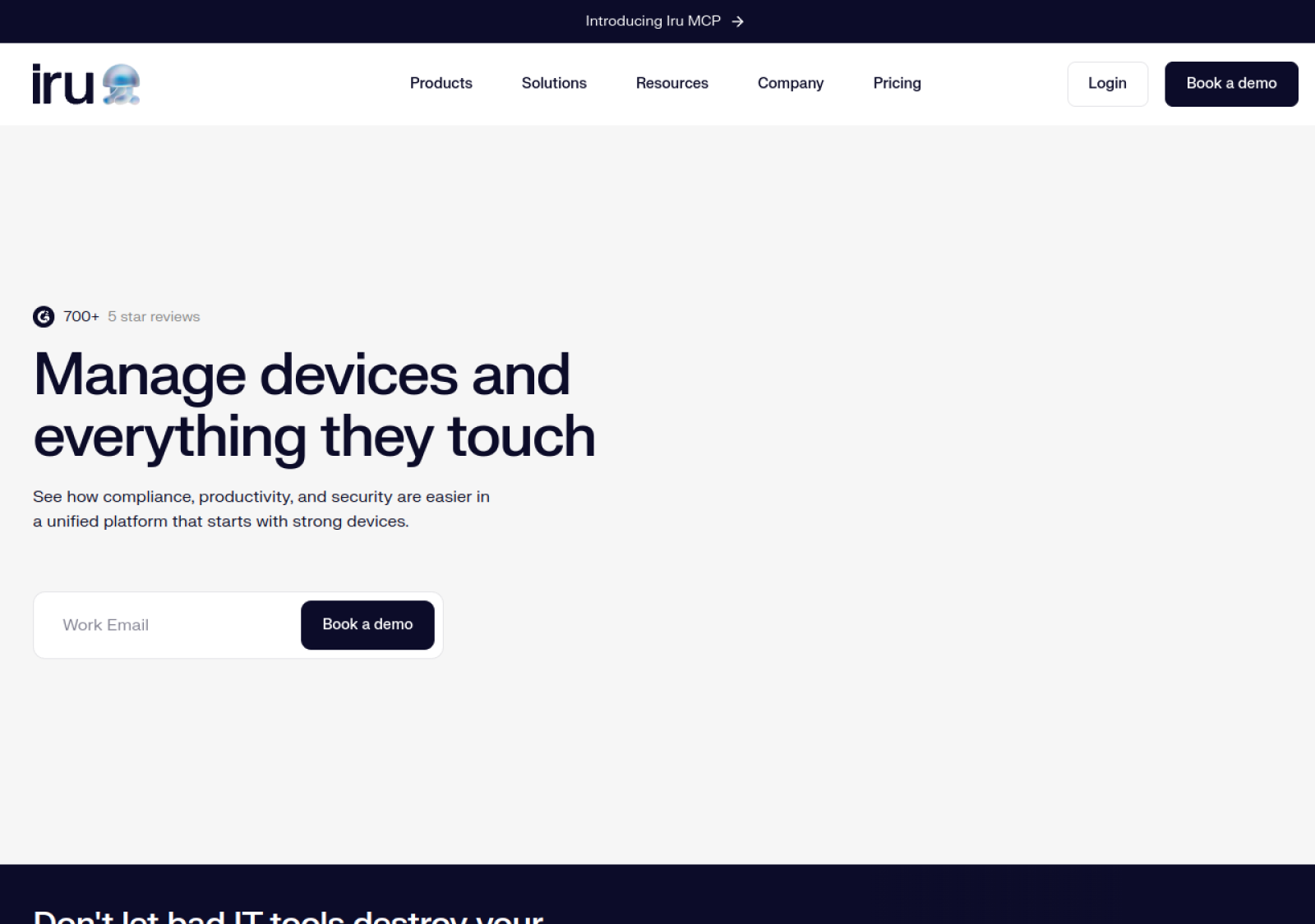 Kandji homepage screenshot