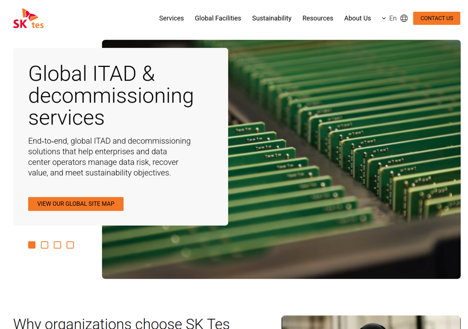 TES-AMM homepage screenshot