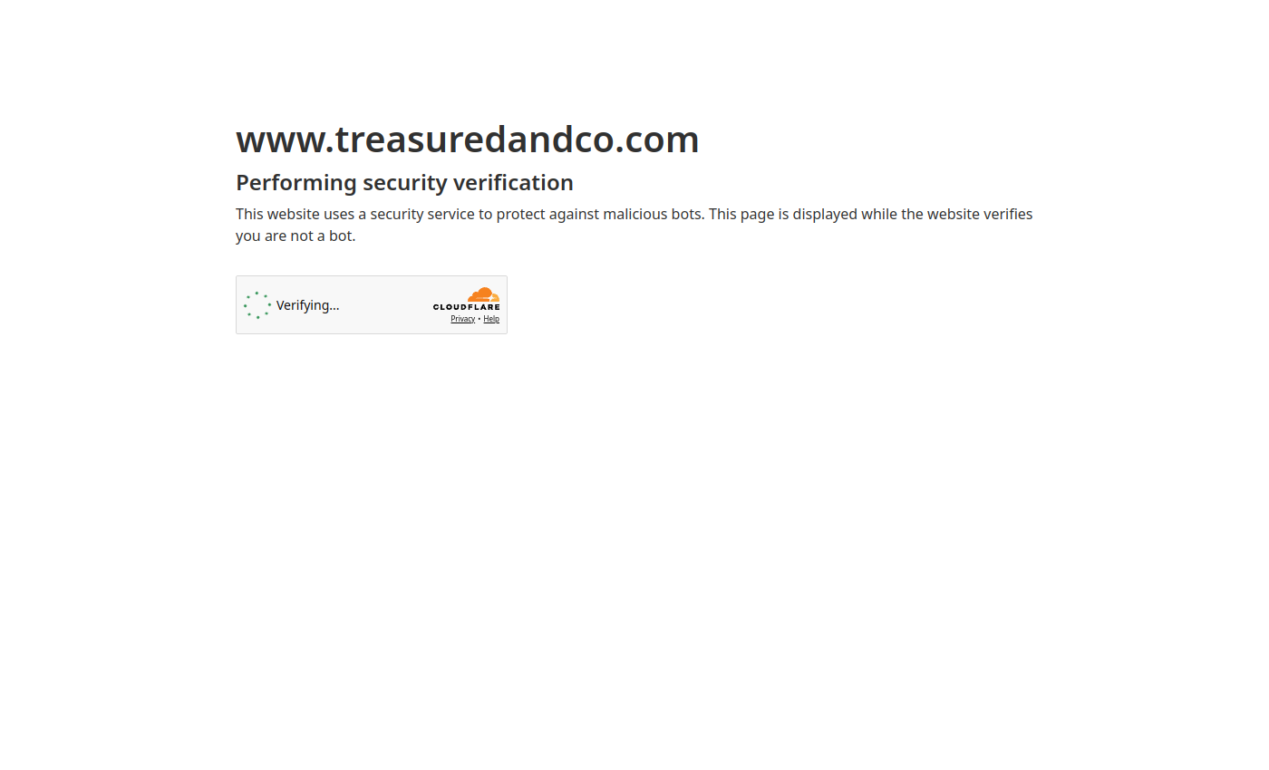 Treasured & Co. — Website Development Case Study live website screenshot