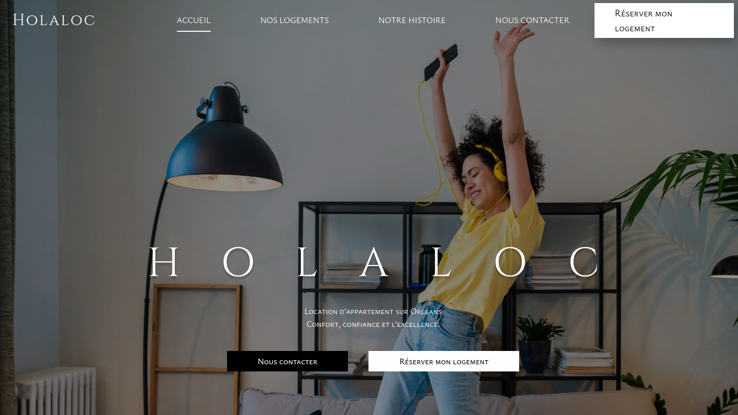 Aperçu du site HolaLoc