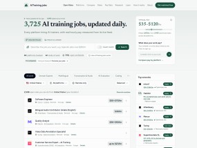 Vorschau auf AITraining.jobs: AI training jobs with real pay