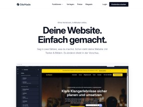 Vorschau auf SiteMade: Deine Website. Einfach gemacht.