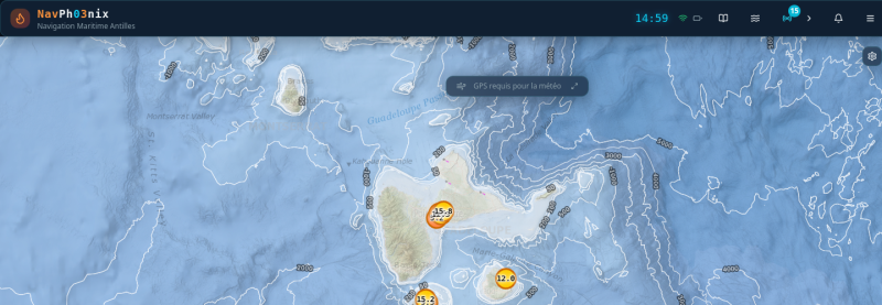 Antilles Explorer — live screenshot