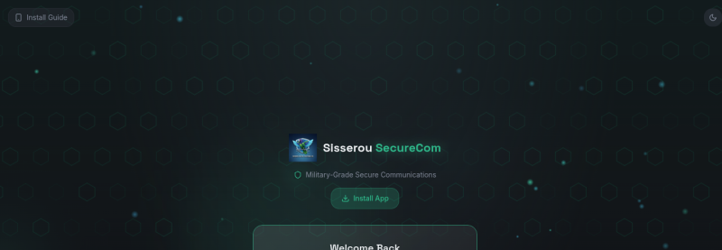 SecureCom — live screenshot