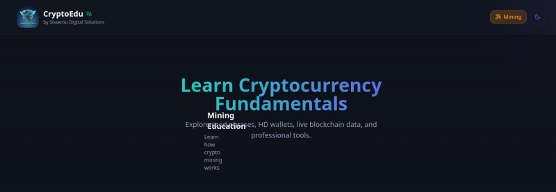 Sisserou Crypto Seed Tools — live screenshot
