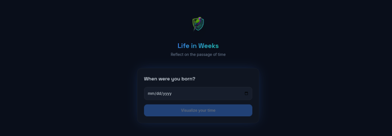Life in Weeks — live screenshot
