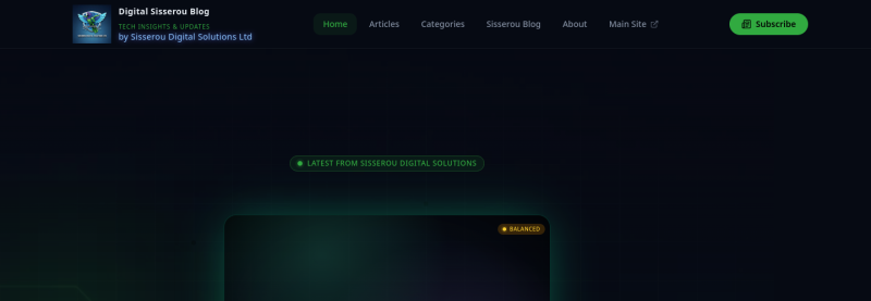 SDS Blog — live screenshot