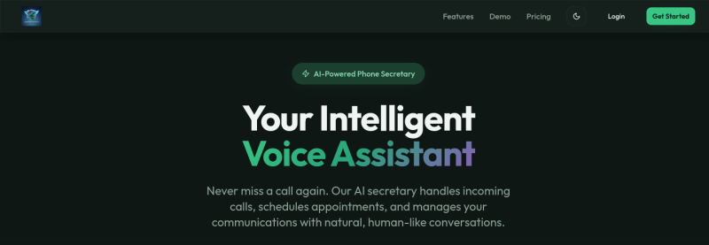 Sisserou AI Secretary — live screenshot