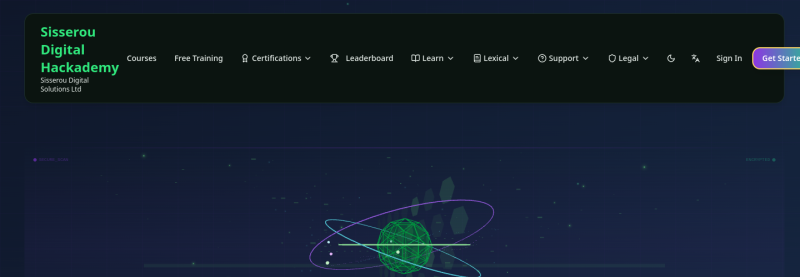 Sisserou Hackademy — live screenshot