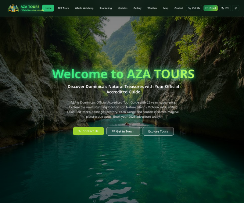 Aza Tours — Full page