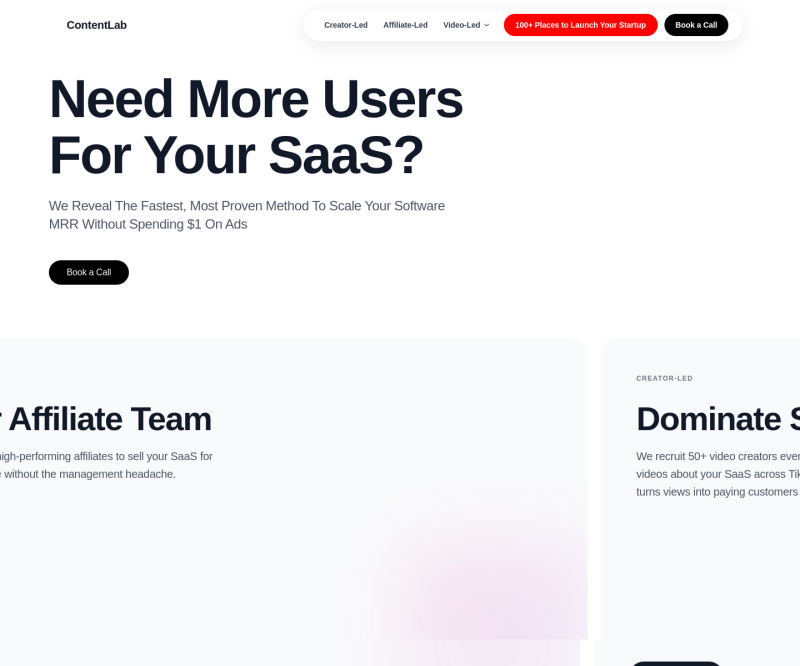 Contentfarm Video Agency — Full page