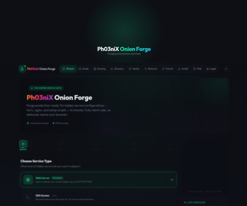 Tor Genie — Full page